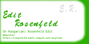 edit rosenfeld business card
